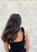 Load image into Gallery viewer, Daisy Mini Black Ruffle Dress