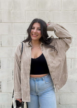 Load image into Gallery viewer, Molly Oversized Corduroy Top in Beige