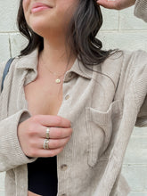 Load image into Gallery viewer, Molly Oversized Corduroy Top in Beige