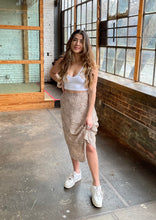 Load image into Gallery viewer, Layla Cheetah Midi Skirt in Champagne