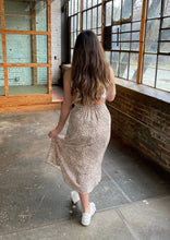 Load image into Gallery viewer, Layla Cheetah Midi Skirt in Champagne