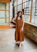 Load image into Gallery viewer, See You Later Satin Slip Dress in Rust