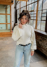 Load image into Gallery viewer, Rory Chunky Turtleneck Sweater in Cream
