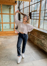 Load image into Gallery viewer, Mila Cut Out Oversized Knit Sweater in Mauve