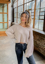 Load image into Gallery viewer, Mila Cut Out Oversized Knit Sweater in Mauve