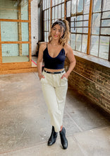 Load image into Gallery viewer, Wide Leg Crop Utility Pant in Off-White