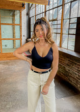 Load image into Gallery viewer, Taylor Me Down Strap Tank in Black