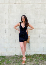 Load image into Gallery viewer, Daisy Mini Black Ruffle Dress