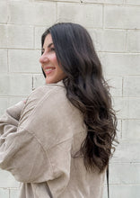 Load image into Gallery viewer, Molly Oversized Corduroy Top in Beige
