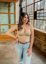 Load image into Gallery viewer, Taylor Me Down Strap Tank in Beige