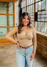 Load image into Gallery viewer, Taylor Me Down Strap Tank in Beige